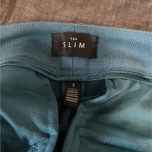 The Slim Teal Work Pants